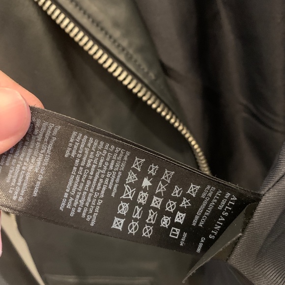 All Saints Oversize leather jacket - Picture 7 of 14